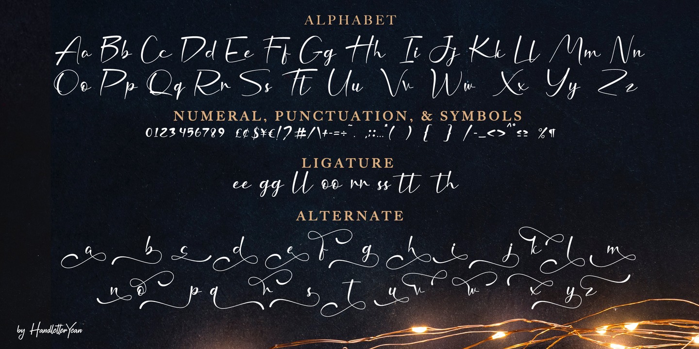 Beispiel einer Nafiri-Schriftart #7